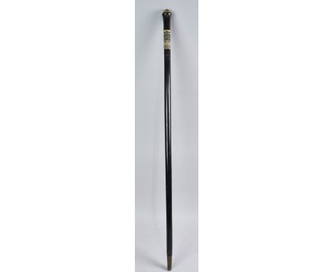 An Early 20th Century Anglo Indian Sword Stick with Lion  Mask Pommel