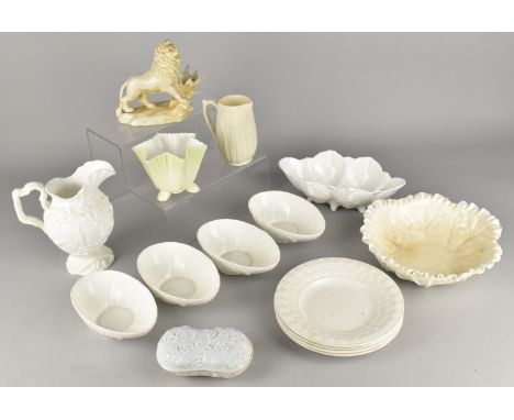 A Collection of Various 19th and 20th Century Ceramics to Comprise Copeland and Garrett Relief Jug, Dragon Spill Vase, Relief