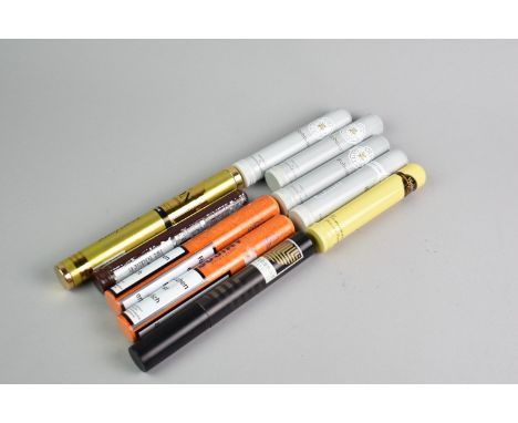 A Collection of Ten Cigars in Metal Tubes to Comprise Two Los Amigos Churchill, Four Griffins Robusto, Woermann Robusto, Artu