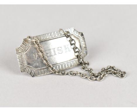 A Silver Decanter Label for Whisky