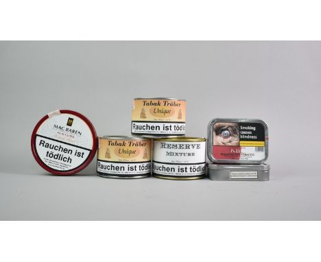 A Collection of Tinned Pipe Tobacco to include KBC, Tabak Traber, Mac Baren Etc