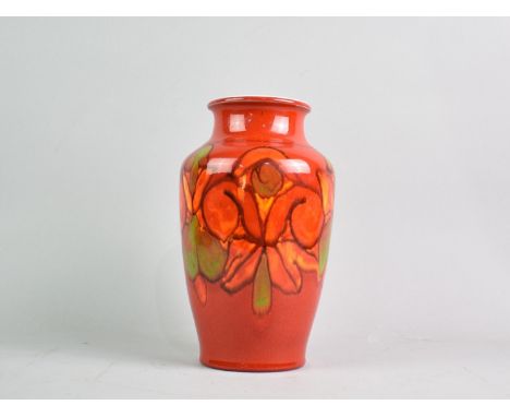 A Poole Delphis Vase, 22.5cm high