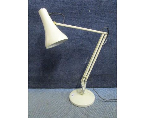 An Anglepoise Lighting Ltd, model 90 anglepoise lamp, circa 1970, painted in white, marks to base arms 