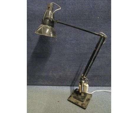 Herbert Terry &amp; Sons, model 1227 anglepoise lamp, designed circa 1938, in black.&nbsp;&nbsp;Wiring has been removed to co