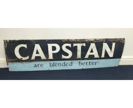 An enamel sign: 'Capstan are Blended Better', c1940s