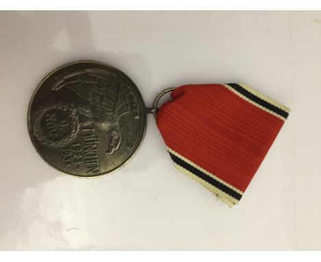 German WWII Blood Order medal for those who took part in the Munich Uprising 1923 (silver hallmarked and numbered)