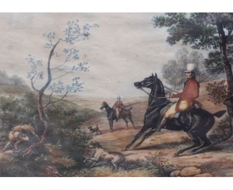 After George Morland Partridge Shooting, Pheasant Shooting Polychrome prints36cm x 39cm;Together with further hunting prints 