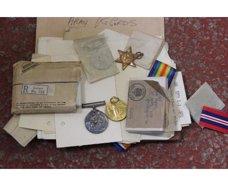 Militaria:The army records of Corporal G.G.Hopewell, 14802362, including information card, soldier's release book, Pay book.s