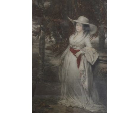 After Edmund Blair LeightonCourting couple PrintSigned in pencil71cm x 41cm;And a quantity of decorative prints 