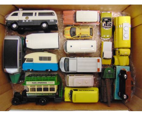 SIXTEEN ASSORTED DIECAST MODEL VEHICLES  variable condition, good or better, all but one unboxed.