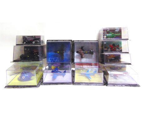 ELEVEN PART-WORK BATMAN MODEL VEHICLES each in original packaging.