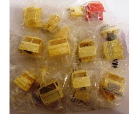 TEN 1/50 SCALE CAST RESIN LORRY CABS for Code 3 conversions, including a Foden S20; Foden S80; Scania 80; and A.E.C. Matador,