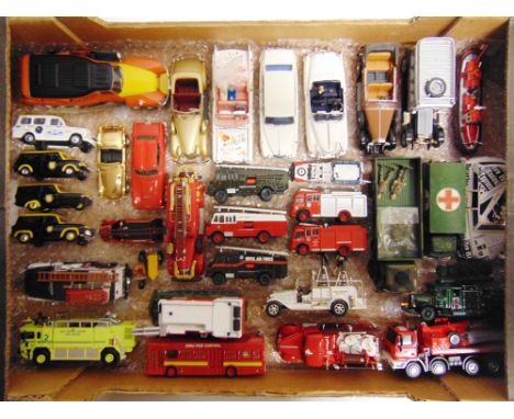 FIFTY-TWO ASSORTED DIECAST &amp; OTHER MODEL VEHICLES  variable condition, most good or better, all unboxed.