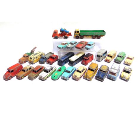 TWENTY-EIGHT DINKY DIECAST MODEL VEHICLES  circa 1950s-60s, generally playworn, all unboxed.