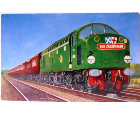 POSTCARDS - RAILWAY  Approximately 260 cards, mainly modern oversize, steam and diesel, British with some overseas; together 