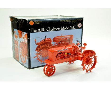 Ertl 1/16 Precision Series Allis Chalmers Model WC Tractor with Metal Wheels. Excellent in Good to Very Good Box. Enhanced Co