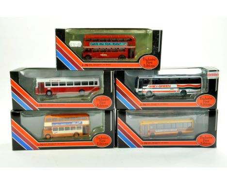 EFE Exclusive First Editions diecast 1/76 Bus / Coach issues comprising 5 Boxed Examples. Various liveries and variations. Ge