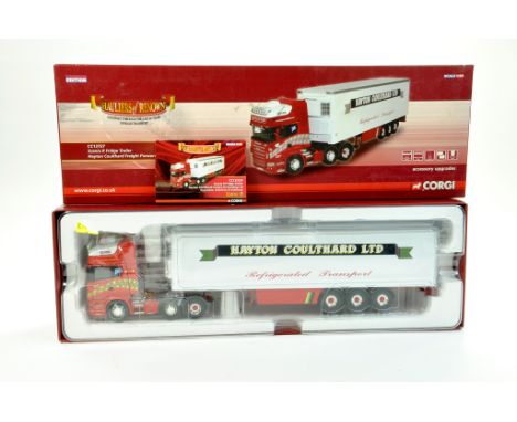 Corgi 1/50 diecast truck issue comprising No. CC13727 Scania R Fridge Trailer in the livery of Haydon Coulthard. Excellent, c