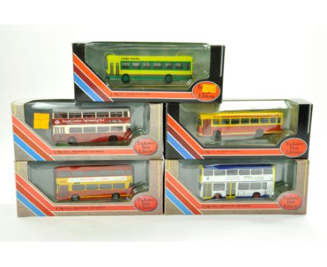 EFE Exclusive First Editions diecast 1/76 Bus / Coach issues comprising 5 Boxed Examples. Various liveries and variations. Ge