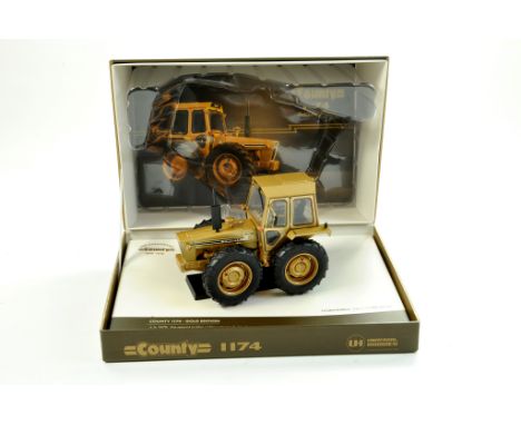 Universal Hobbies 1/32 Farm issue comprising County 1174 Gold Tractor. Limited to 1000 pieces. Excellent and secured within o