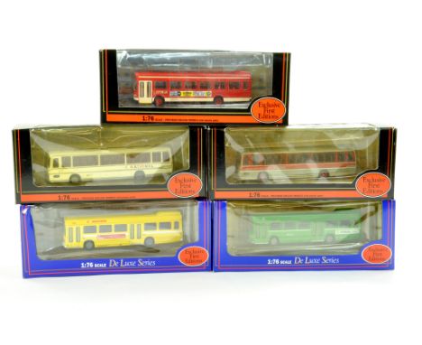 EFE Exclusive First Editions diecast 1/76 Bus / Coach issues comprising 5 Boxed Examples. Various liveries and variations. Ge
