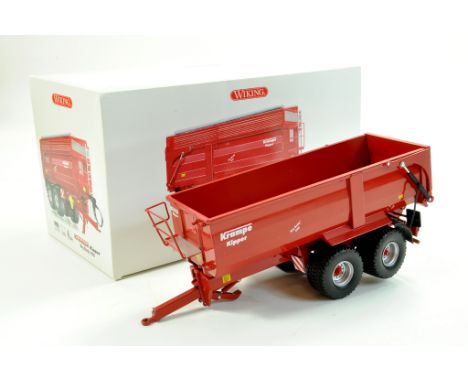 Wiking 1/32 Farm Issue comprising Krampe Tipper Trailer. Some light repair needed, otherwise complete and good with box. Enha