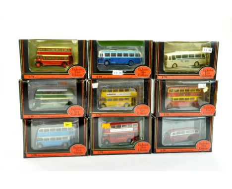 EFE Exclusive First Editions diecast 1/76 Bus / Coach issues comprising 9 Boxed Examples. Various liveries and variations. Ge