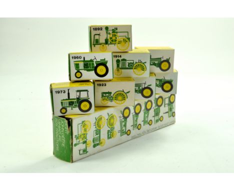 Ertl 1/64 Tractor Timeline Set comprising John Deere issues x 8. Excellent with boxes.  Enhanced Condition Reports: We are mo