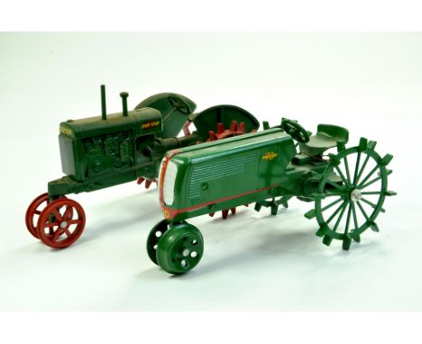 Scale Models 1/16 diecast duo of Oliver Tractor issues on Row Crops. Generally excellent albeit would benefit from a clean.  