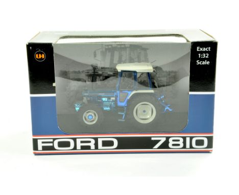 Universal Hobbies 1/32 Farm issue comprising Ford 7810 Blue Chrome Edition Tractor. Limited. Excellent and secured within ori