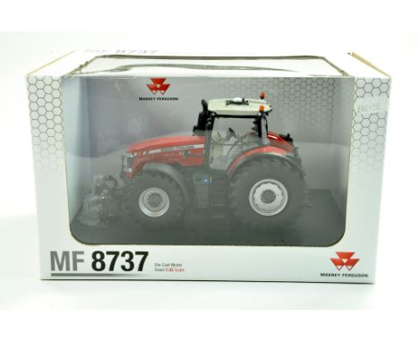 Universal Hobbies 1/32 Massey Ferguson 8737 Tractor. Excellent, complete, looks to be never removed from box.  Enhanced Condi