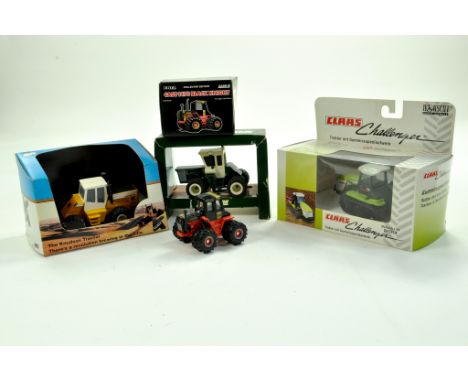 Boxed 1/64 Farm Issue group comprising Knudson Tractor duo, Case 1470 and Claas Challenger. Excellent with boxes  Enhanced Co