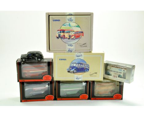 EFE Exclusive First Editions diecast 1/76 Bus / Coach issues comprising 5 Boxed Examples plus Corgi issues. Various liveries 