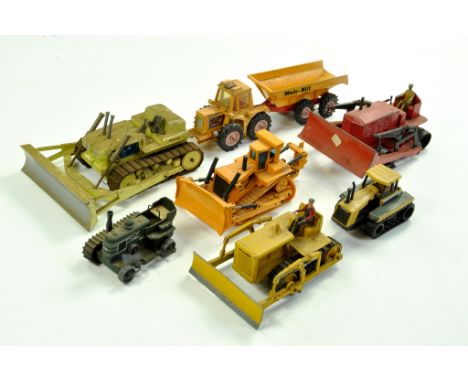 An interesting group of diecast comprising fine example (and original complete tracks) Lesney Crawler Tractor (as seen on pri