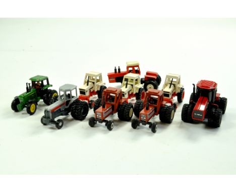 Ertl 1/64 tractor issues comprising various makers inc John Deere, Hesston, Case etc. Generally Excellent. Enhanced Condition