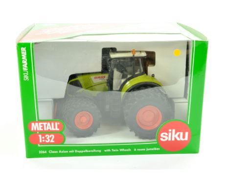 Siku 1/32 Farm Issue comprising Claas Axion 840 Double Real Wheel Tractor. Excellent, complete and looks to be never removed 