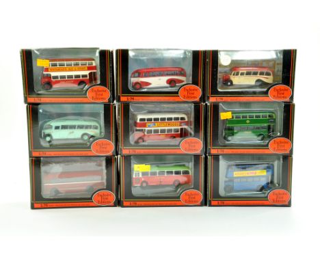 EFE Exclusive First Editions diecast 1/76 Bus / Coach issues comprising 9 Boxed Examples. Various liveries and variations. Ge