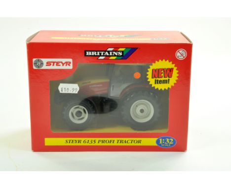 Britains 1/32 Farm Issue comprising Steyr 6135 Tractor. Excellent, complete and looks to be never removed from box. Enhanced 