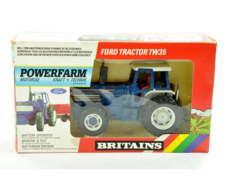Britains 1/32 farm issue comprising Ford TW35 Powerfarm Tractor. Excellent in very good to excellent box.  Enhanced Condition