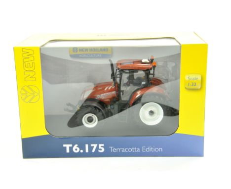 Universal Hobbies 1/32 New Holland T6.175 Terracotta Editon Tractor. Excellent and secured within original box. Enhanced Cond