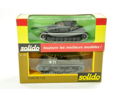Solido 1/50 diecast military issues x 2. Excellent with very good to excellent boxes.  Enhanced Condition Reports: We are mor