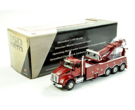 First Gear 1/50 Truck issue comprising Kenworth Rotating Wrecker. Excellent, complete and with original box.  Enhanced Condit