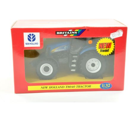 Britains 1/32 Farm Issue comprising New Holland T8040 Tractor. Excellent, complete and looks to be never removed from box. En