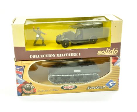 Solido 1/50 diecast military issues x 2. Excellent with very good to excellent boxes.  Enhanced Condition Reports: We are mor