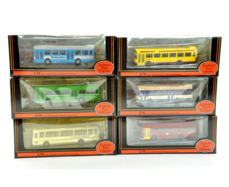 EFE Exclusive First Editions diecast 1/76 Bus / Coach issues comprising 6 Boxed Examples. Various liveries and variations. Ge