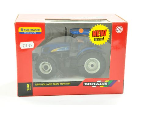 Britains 1/32 Farm Issue comprising New Holland T6070 Tractor. Excellent, complete and looks to be never removed from box. En