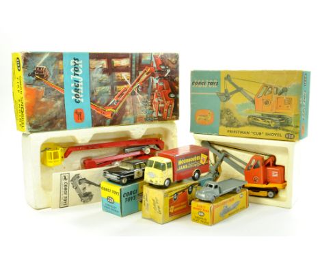 Corgi Diecast group comprising various boxed issues including Simon Snorkel Fire Engine and others plus Dinky Dublo Truck. Ge