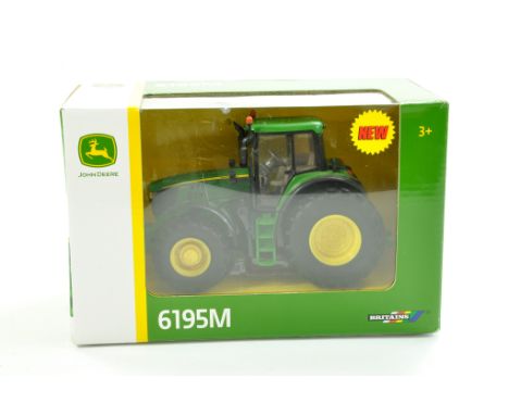 Britains 1/32 Farm Issue comprising John Deere 6195M Tractor. Excellent and secured within original box. Enhanced Condition R