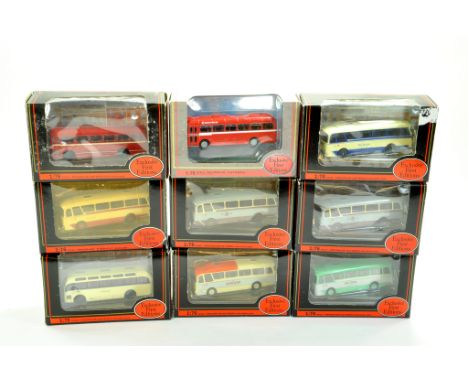 EFE Exclusive First Editions diecast 1/76 Bus / Coach issues comprising 9 Boxed Examples. Various liveries and variations. Ge