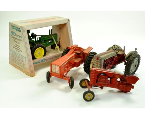 Group of 1/16 tractor issues comprising Boxed Ertl 40th Anniversary John Deere issue plus Allis Chalmers One Ninety, Marbil M